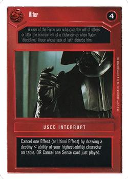 1996 Decipher Star Wars CCG Premiere Unlimited #NNO Alter Front