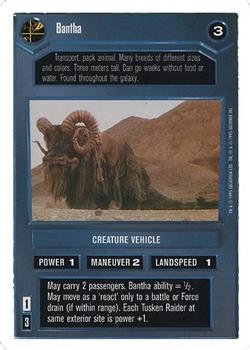 1996 Decipher Star Wars CCG Premiere Unlimited #NNO Bantha Front
