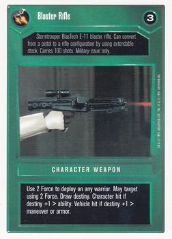 1996 Decipher Star Wars CCG Premiere Unlimited #NNO Blaster Rifle Front