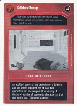 1996 Decipher Star Wars CCG Premiere Unlimited #NNO Collateral Damage Front