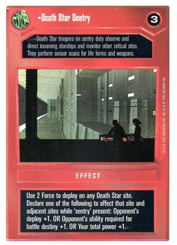 1996 Decipher Star Wars CCG Premiere Unlimited #NNO Death Star Sentry Front