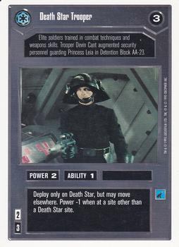 1996 Decipher Star Wars CCG Premiere Unlimited #NNO Death Star Trooper Front