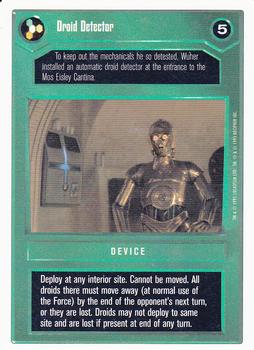 1996 Decipher Star Wars CCG Premiere Unlimited #NNO Droid Detector Front