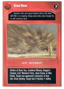 1996 Decipher Star Wars CCG Premiere Unlimited #NNO Gravel Storm Front