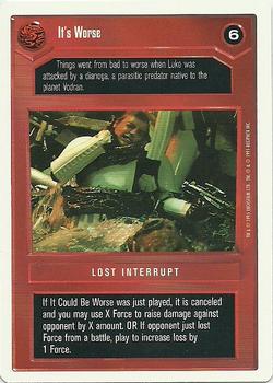 1996 Decipher Star Wars CCG Premiere Unlimited #NNO It's Worse Front