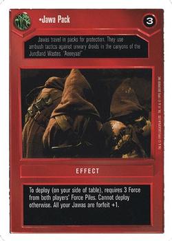 1996 Decipher Star Wars CCG Premiere Unlimited #NNO Jawa Pack Front