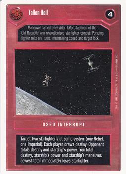 1996 Decipher Star Wars CCG Premiere Unlimited #NNO Tallon Roll Front