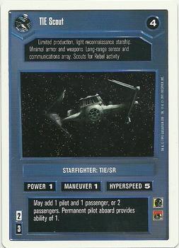 1996 Decipher Star Wars CCG Premiere Unlimited #NNO TIE Scout Front