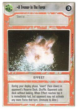 1996 Decipher Star Wars CCG Premiere Unlimited #NNO A Tremor In The Force Front