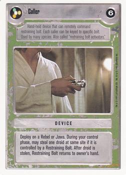 1996 Decipher Star Wars CCG Premiere Unlimited #NNO Caller Front