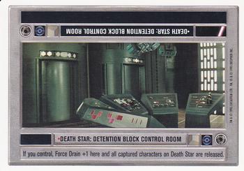 1996 Decipher Star Wars CCG Premiere Unlimited #NNO Death Star: Detention Block Control Room Front