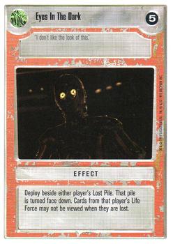 1996 Decipher Star Wars CCG Premiere Unlimited #NNO Eyes In The Dark Front