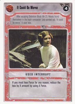 1996 Decipher Star Wars CCG Premiere Unlimited #NNO It Could Be Worse Front