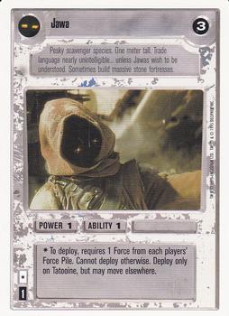 1996 Decipher Star Wars CCG Premiere Unlimited #NNO Jawa Front