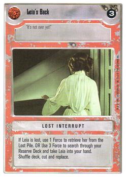 1996 Decipher Star Wars CCG Premiere Unlimited #NNO Leia's Back Front