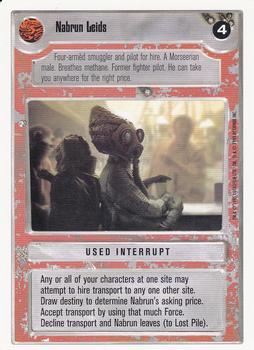 1996 Decipher Star Wars CCG Premiere Unlimited #NNO Nabrun Leids Front
