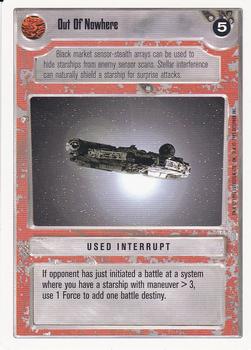 1996 Decipher Star Wars CCG Premiere Unlimited #NNO Out Of Nowhere Front
