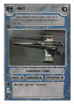 1996 Decipher Star Wars CCG Premiere Unlimited #NNO Red 3 Front