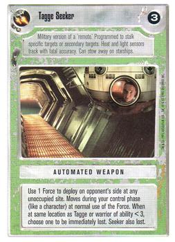 1996 Decipher Star Wars CCG Premiere Unlimited #NNO Tagge Seeker Front