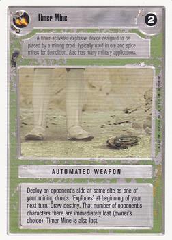 1996 Decipher Star Wars CCG Premiere Unlimited #NNO Timer Mine Front
