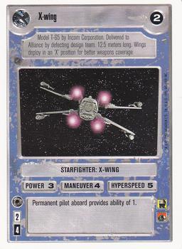 1996 Decipher Star Wars CCG Premiere Unlimited #NNO X-wing Front