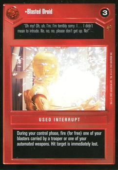 1997 Decipher Star Wars CCG Cloud City Limited #NNO Blasted Droid Front