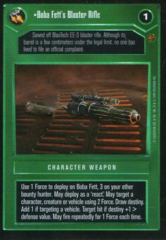 1997 Decipher Star Wars CCG Cloud City Limited #NNO Boba Fett's Blaster Rifle Front