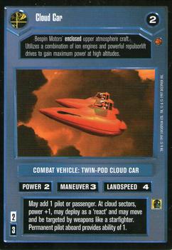 1997 Decipher Star Wars CCG Cloud City Limited #NNO Cloud Car Front