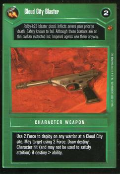 1997 Decipher Star Wars CCG Cloud City Limited #NNO Cloud City Blaster Front