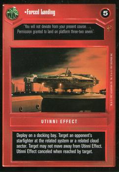 1997 Decipher Star Wars CCG Cloud City Limited #NNO Forced Landing Front