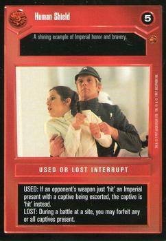1997 Decipher Star Wars CCG Cloud City Limited #NNO Human Shield Front