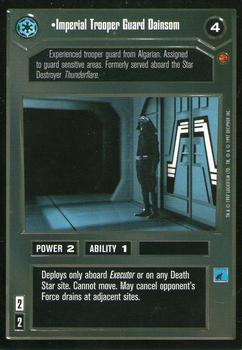 1997 Decipher Star Wars CCG Cloud City Limited #NNO Imperial Trooper Guard Dainsom Front