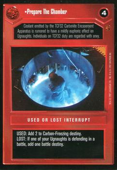 1997 Decipher Star Wars CCG Cloud City Limited #NNO Prepare The Chamber Front
