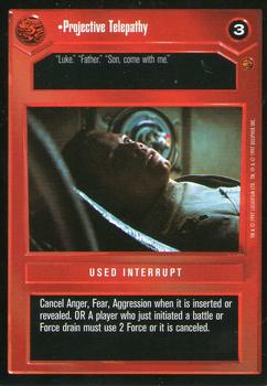 1997 Decipher Star Wars CCG Cloud City Limited #NNO Projective Telepathy Front