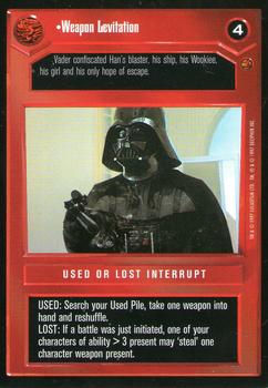 1997 Decipher Star Wars CCG Cloud City Limited #NNO Weapon Levitation Front