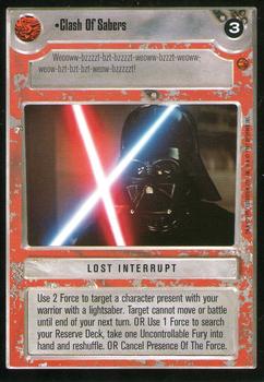 1997 Decipher Star Wars CCG Cloud City Limited #NNO Clash Of Sabers Front