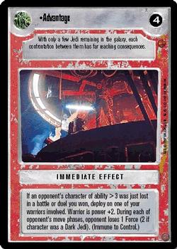 1997 Decipher Star Wars CCG Cloud City Limited #NNO Advantage Front