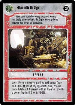 1997 Decipher Star Wars CCG Cloud City Limited #NNO Dismantle On Sight Front