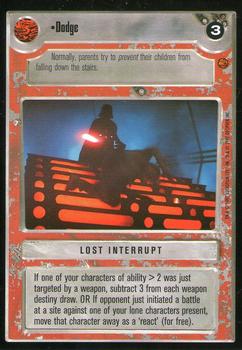 1997 Decipher Star Wars CCG Cloud City Limited #NNO Dodge Front