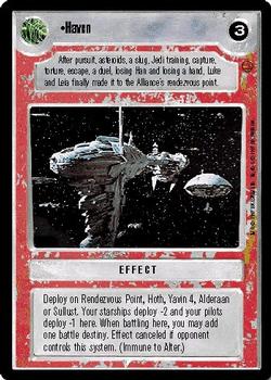 1997 Decipher Star Wars CCG Cloud City Limited #NNO Haven Front