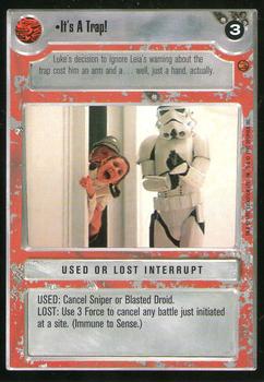 1997 Decipher Star Wars CCG Cloud City Limited #NNO It's A Trap! Front