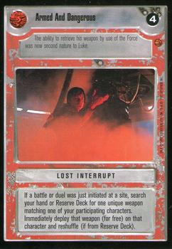 1997 Decipher Star Wars CCG Cloud City Limited #NNO Armed And Dangerous Front
