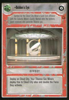 1997 Decipher Star Wars CCG Cloud City Limited #NNO Beldon's Eye Front