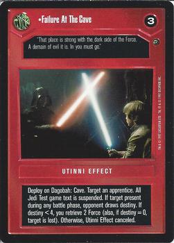 1997 Decipher Star Wars CCG Dagobah Limited #NNO Failure At The Cave Front