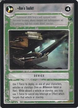 1997 Decipher Star Wars CCG Dagobah Limited #NNO Han's Toolkit Front