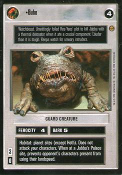 1998 Decipher Star Wars CCG Jabba's Palace Limited #NNO Bubo Front
