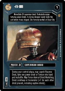 1998 Decipher Star Wars CCG Jabba's Palace Limited #NNO EV-9D9 Front