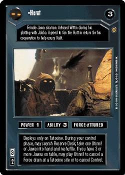 1998 Decipher Star Wars CCG Jabba's Palace Limited #NNO Herat Front