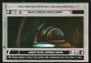 1998 Decipher Star Wars CCG Jabba's Palace Limited #NNO Jabba's Palace: Entrance Cavern Front
