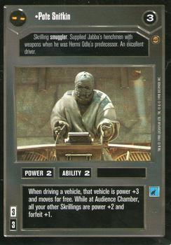 1998 Decipher Star Wars CCG Jabba's Palace Limited #NNO Pote Snitkin Front